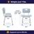 ADJUSTABLE BATH SHOWER CHAIR WITH BACKREST 2 thumbnail