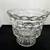 American Clear Cubest Pattern Pedestal Bowl by Homco 6" 3 thumbnail