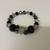 Stretch Bracelet Black Silver Clear Balls 3 thumbnail