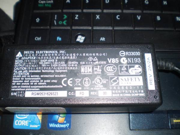 Delta AC Adapter Charger SADP-65KB B 19V 3.42A 65W 1