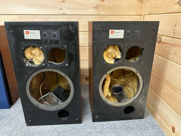 JBL L36 Decade Stereo Speaker Cabinets w/Crossovers -No Drivers 1