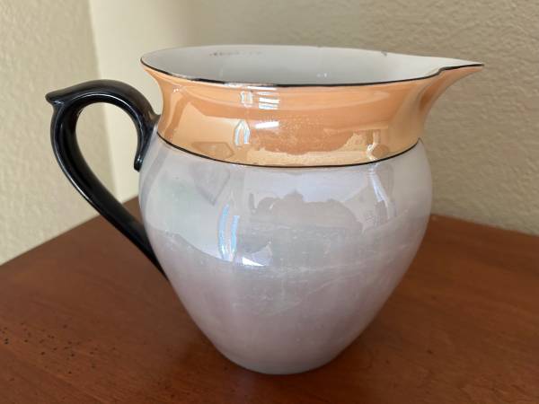 Elegant English ceramic pitcher 1