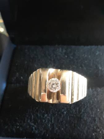Mens Diamond ring 14k 1
