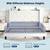 Full Size Bed Frame with Storage Headboard & Smart Charging Station Velvet Uphol 6 thumbnail