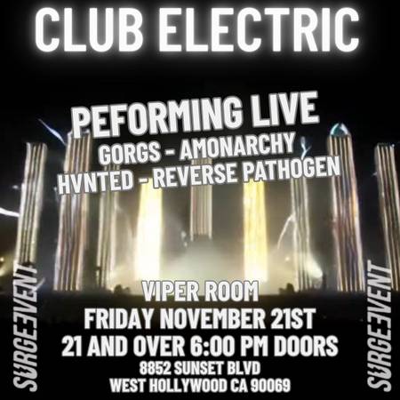 LAST MINUTE OPENING FOR BAND TO PERFORM AT GREAT VENUE FRIDAY NOV 21ST 1