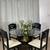 Black & White Glass Dining Table With 4 Chairs / Comedo Blanco Y Negro 11 thumbnail