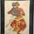 Indian Woman Dancing Painted on Cloth Beautiful Wall Hanging Art Home 3 thumbnail