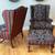 Queen Anne Chairs with Hassocks Matching Set 2 thumbnail