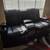 Black Leather  Dual Powered Reclining Love Seat 5 thumbnail