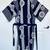 Japanese 100% Cotton YUKATA Made in Japan Size M Navy Blue & White 2 thumbnail