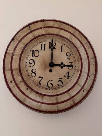 Antique French Wall Clock with Original Movement 1