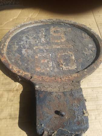 RAILROAD CAST IRON SIGNAL / SIGN 1