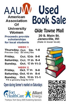 AAUW Used Book Sale 1