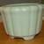 1950's Vintage White Calif Pottery M9 Planter Mint Green 1 thumbnail