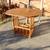 Oak end side accent table with fold out leaves 6 thumbnail