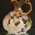 Pitcher Ewer Squat Hand Painted Porcelain With Berries Gold Handle 3 thumbnail