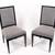 Black Lacquered Oak Contemporary Hall Dinning Chairs Hand Made In UK 5 thumbnail