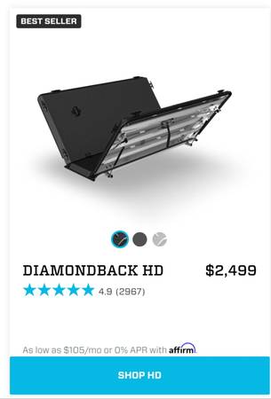 Diamondback HD bed cover for 20-26 GMC 2500HD $2500.00 OBO 1