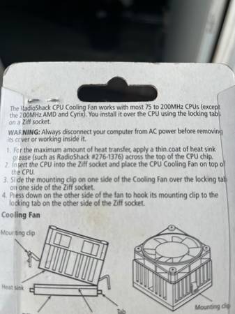 CPU cooling fan - $5 (urbana)63470962391427121