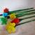 6 20" hand blown art glass flowers & 2 24" leaves 16 thumbnail