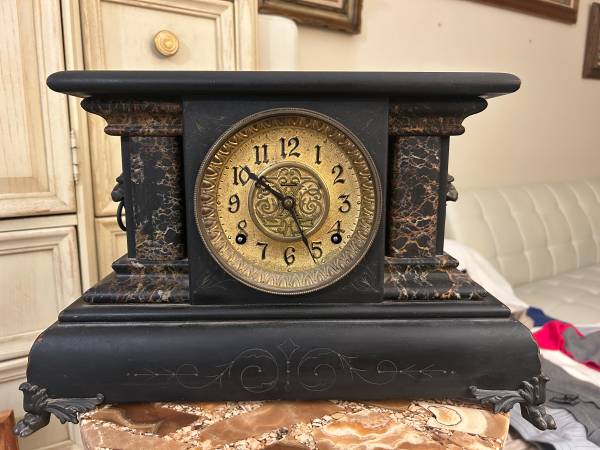 Antique E. Ingraham "Regent" mantel clock patented 1885 1