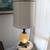 Vintage Amber 3-Way Light Lamp with Stiffel Shade 2 thumbnail