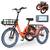 MOONCOOL Folding Electric Tricycle for Adult E-Trike Fat Tire w/ LCD Display 1 thumbnail
