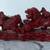 VINTAGE CHINESE RED STATUE OF FOO DOGS AND MYTHICAL CREATURES 2 thumbnail