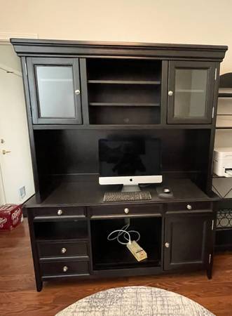 Desk with hutch bookshelf 1