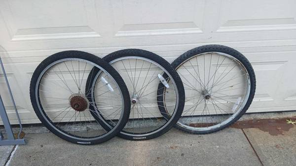 26" wheel + tube + tire $30 buy buy 10 get 1 free 1