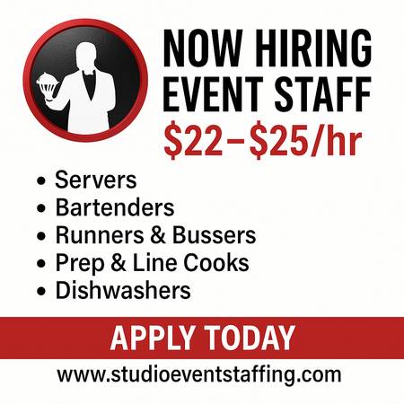 Bathroom Attendants, Servers & Bussers Needed – Ryder Cup 2025 1