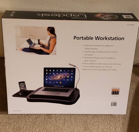 Portable Workstation Memory Foam Lap Desk 1