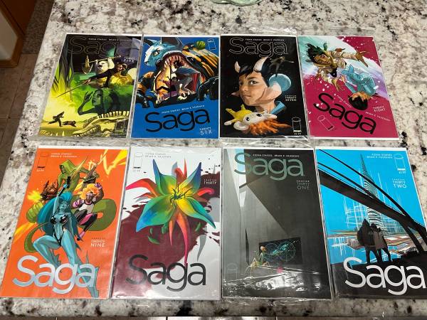 8 Saga comic books 1