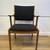 Mid Century Johannes Andersen Danish Teak Wood Black Fabric Dining Arm 3 thumbnail