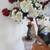 ***PEDESTAL COLUMN VANITY STAND WITH FLOWER BOUQUET VASE*** 6 thumbnail