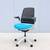 Steelcase New Series 1 Ergonomic Office Chair in Blue Fabric and Mesh 7 thumbnail