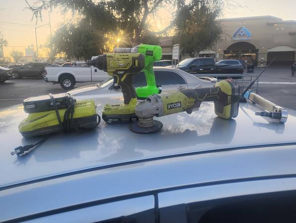 Ryobi drill,grinder & battery charger 1