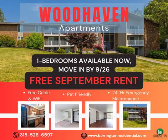 $1,218 / 1br - 650ft2 - The living is easy ANYTIME & the deals are great NOW. (Syracuse)63982840996866120