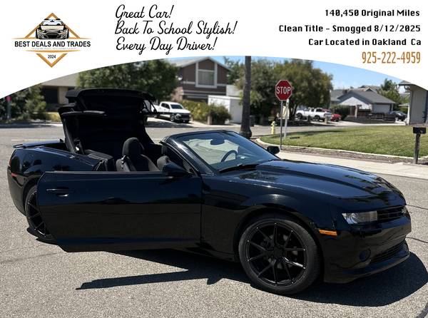 2014 Camaro LT1 - Great Condition - Smogged 8/12/2025 - $8,000 (hayward / castro valley)63470225952899121