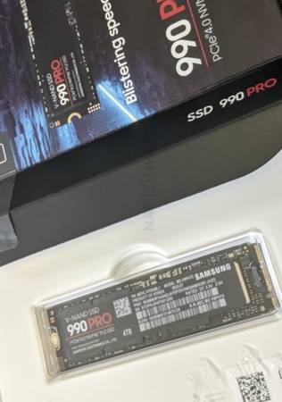 Used 4TB Samsung 990 PRO PCIe 4.0 NVMe M.2 SSD MZ-V9P4T0BW – Free Post 1
