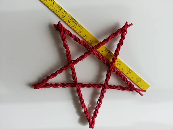 Extra Large Red Rattan 16" Stars (set of 4) - $15 (Santa Clara)63471229502977122