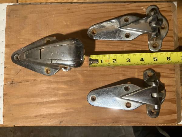 Specialty cabinet hardware, heavy duty hinges and slam latch 1