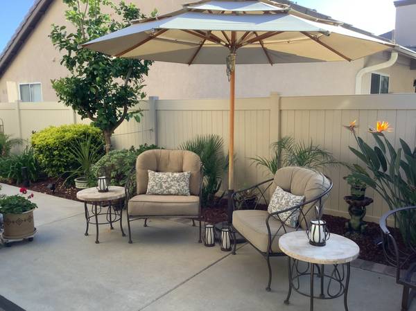 Patio Woodard brand 4 PC lounge chair set 1