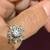 Natural Diamond in18K White Gold Engagement or Cocktail Ring (Size 7) 2 thumbnail