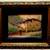 1925 ANTIQUE OIL PAINTING ITALY VILLA MOUNTAIN SCENE FRAMED 11 X 9 6 thumbnail