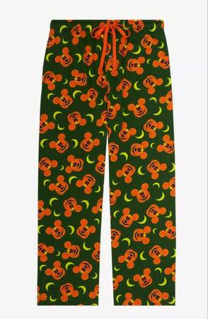 Disney Mickey Mouse Jack-o-Lantern Allover Print Lounge Pants 1