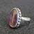 Duochrome Pink and Blue Silver Ring Size 7 9 thumbnail