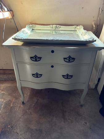 Antique Dresser and Mirror 1