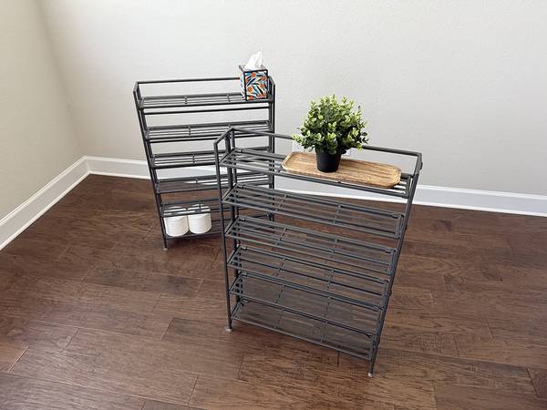 2 Narrow FOLDING SHELF UNITS 1