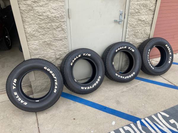 4 GOODYEAR EAGLE TIRES 235x70x15, LIKE NEW 1